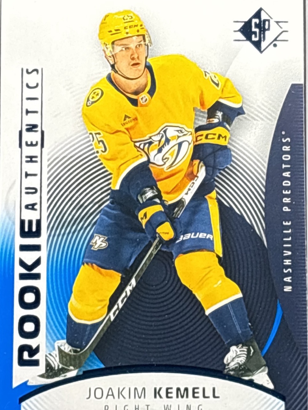 Upper Deck SP Joakim Kemell Rookie Hockey Card